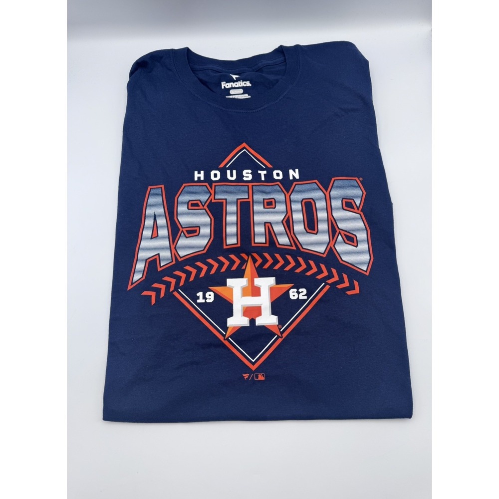 Fanatics Houston Astros Navy Blue T-Shirt Men's XL MLB Baseball NWT